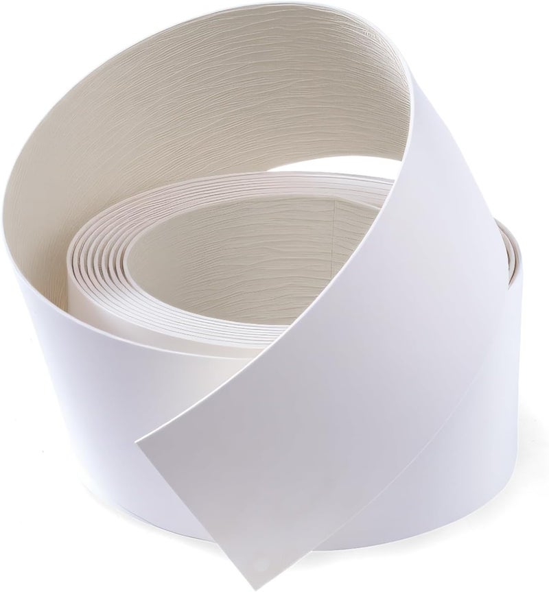 FAKILO PVC Edge Banding 2 inch x 10ft Veneer Edge Banding White with Hot Melt Adhesive Pre - glued Iron on Edging Tape Trim for Cabinet Plywood Repairs and Furniture Restoration - Image 1